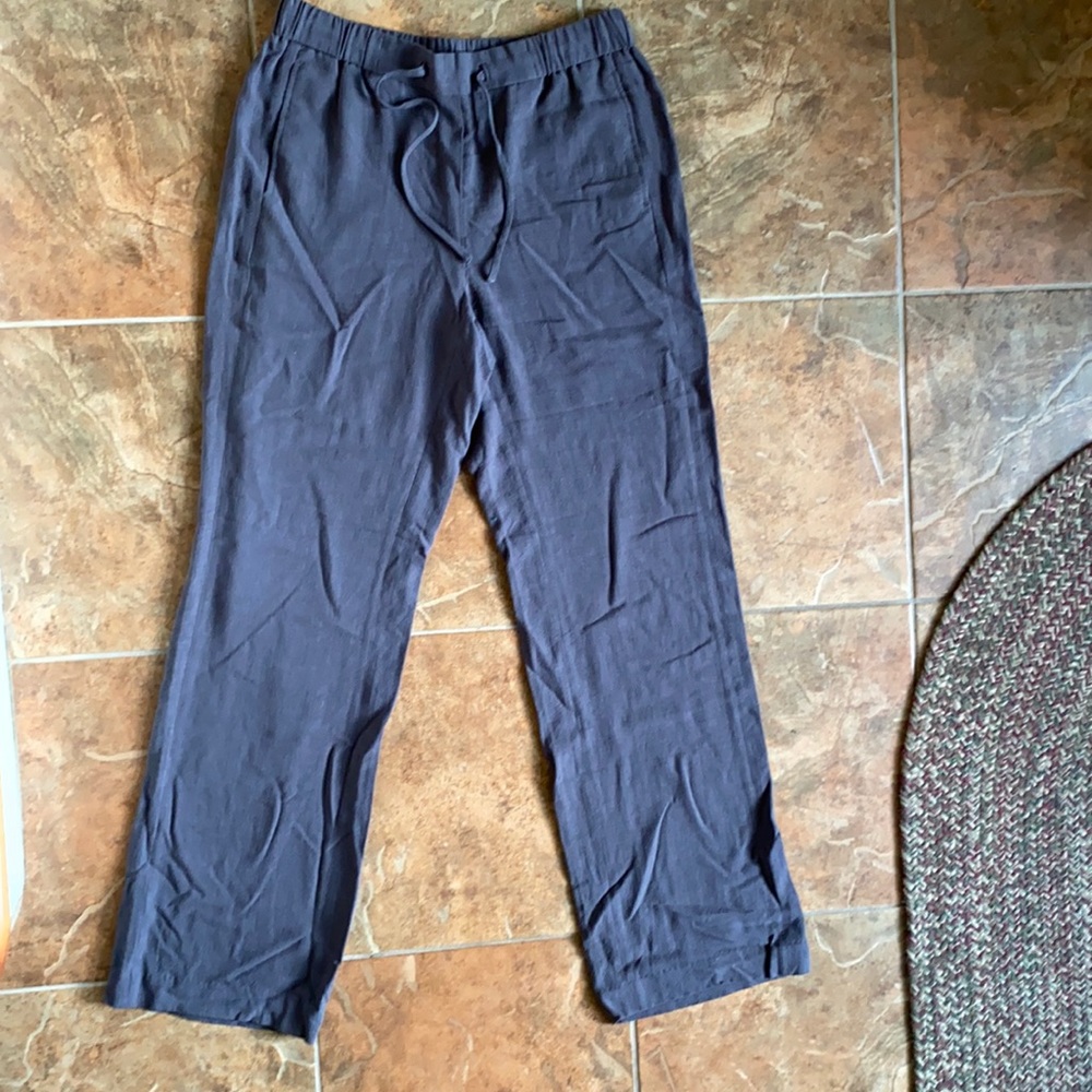 Grey linen pant size M